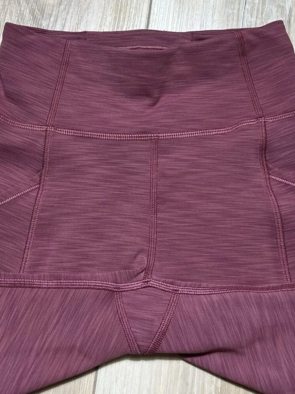 Lululemon Heathered Mulled Wine Invigorate High-Rise Leggings - Size 0